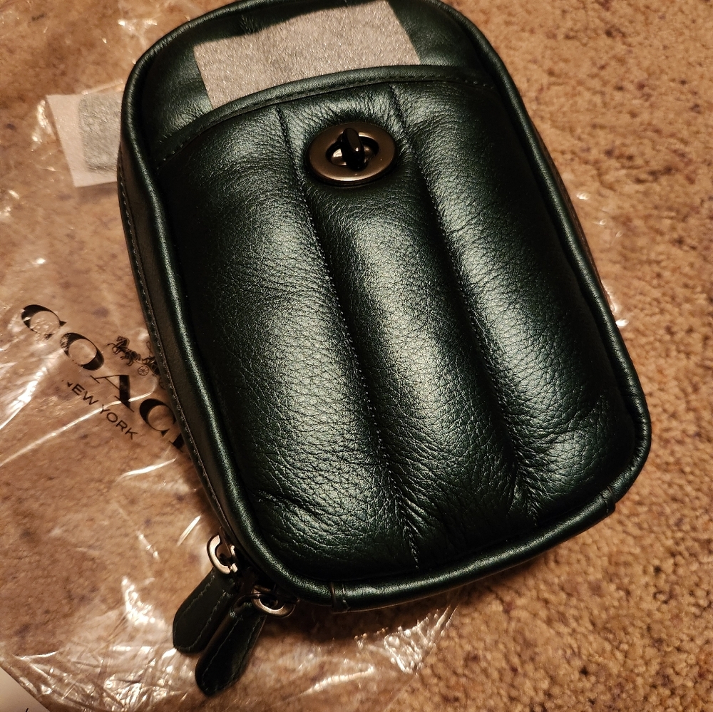Coach tall camera bag